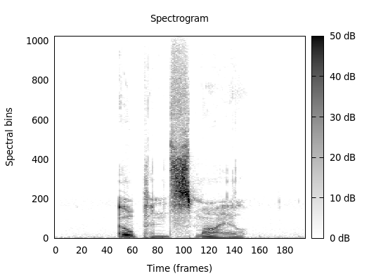 Spectrogram features extracted with openSMILE.